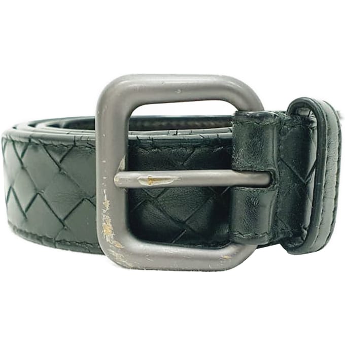 Bottega Veneta Intrecciato Riem in Olijf Leer