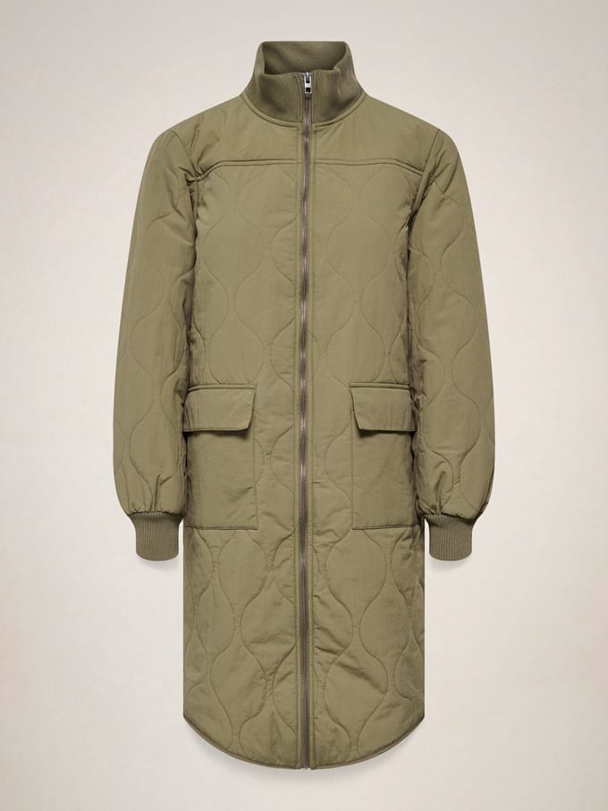 JDY - JDYRAYA QUILT LONG JACKET OTW HAB - Dames - Gewatteerde jassen
