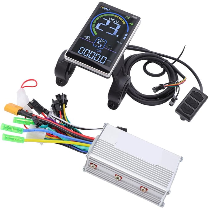 Elektrische Fiets Controller Kit Aluminiumlegering 350W Borstelloze Controller met V680 M LCD Display Scherm voor Modificatie