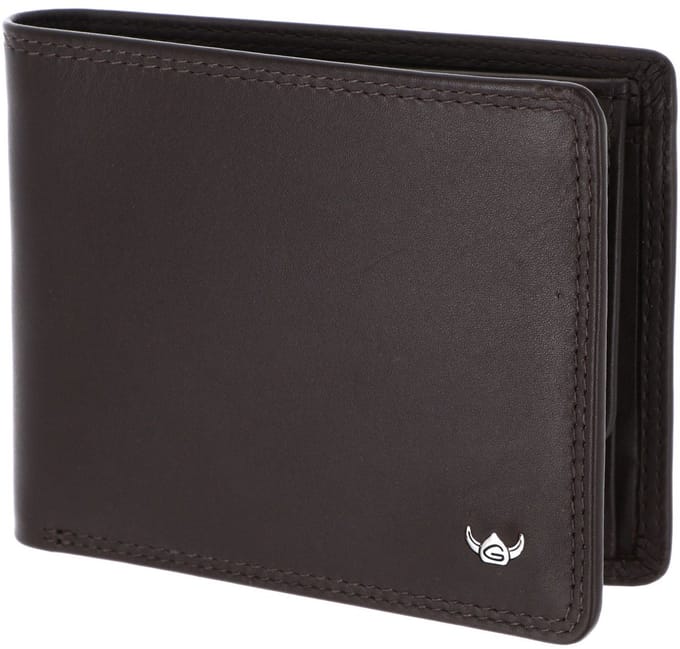 Golden Head Leren portemonnee Polo RFID Protect Scheintasche 1133 Dunkelbraun donkerbruin