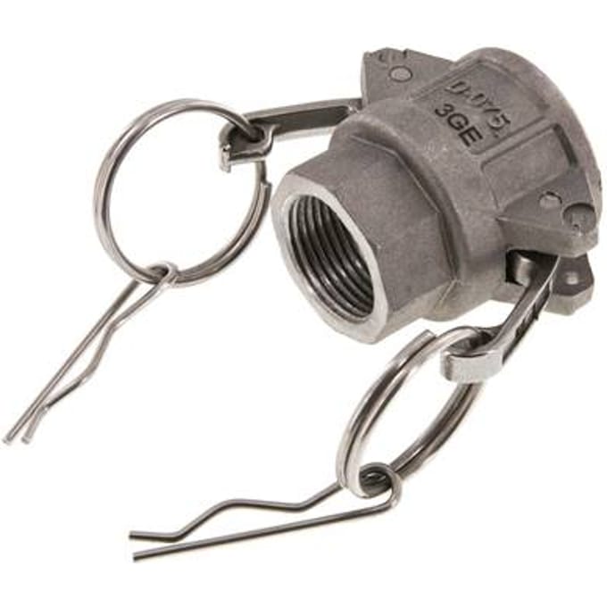 Camlock DN 20 (3/4'') Koppeling AluminiumRp 3/4'' met binnendraad Type D MIL-C-27487