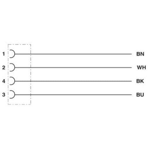 Phoenix Contact 1406848 Sensor/actuator aansluitkabel M8 Aantal polen (sensoren): 4 5.00 m 1 stuk(s)