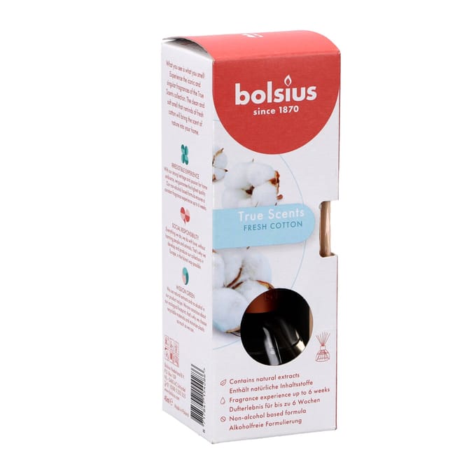 Bolsius Geurverspreider 45 ml  True Scents Fresh Cotton
