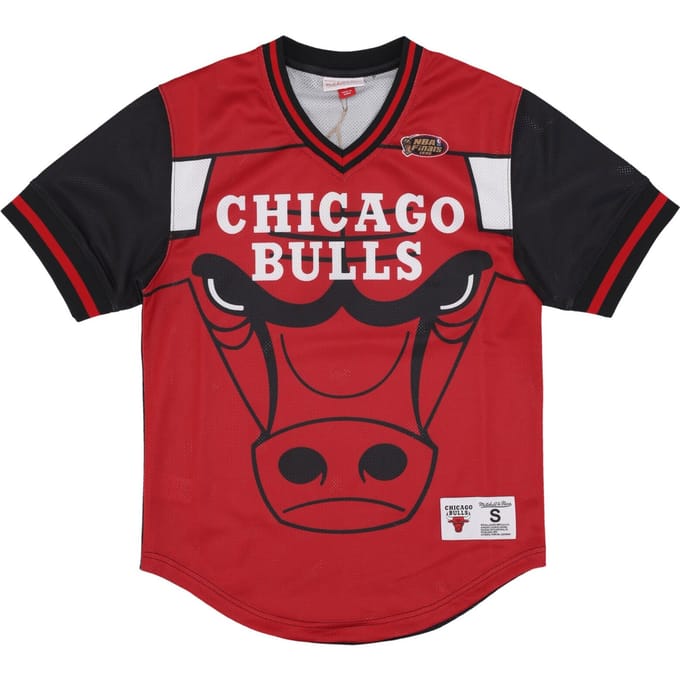 NBA Jumbotron 3.0 Mesh herenjersey met V-hals Chibul Multi/wit