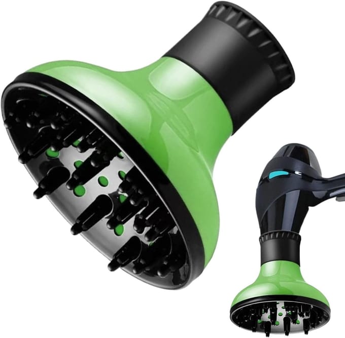 Diffuser Opzetstuk - Haardroger Mondstuk - Krullen Stylen - Universele Compatibiliteit - 15 cm - Zwart