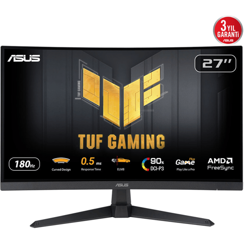 Asus TUF Gaming VG27WQ3B Gaming monitor Energielabel E (A - G) 68.6 cm (27 inch) 2560 x 1440 Pixel 16:9 1 ms HDMI, DisplayPort,...