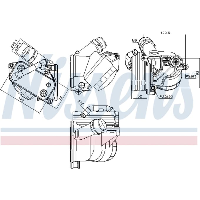 Olie radiator NISSENS 91322