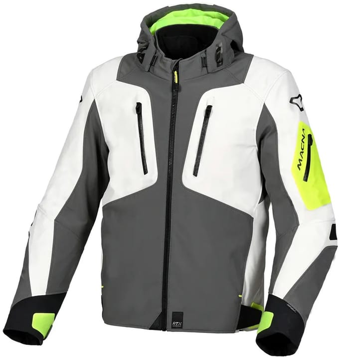 Macna Angle Textile Waterproof Jas Grijs Geel - Jas