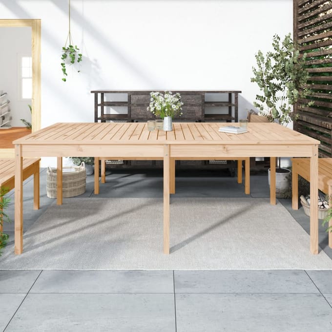 vidaXL - Tuintafel - 203,5x100x76 - cm - massief - grenenhout