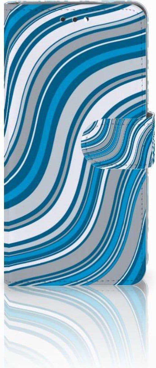 Nokia 3.1 (2018) Telefoon Hoesje Waves Blue