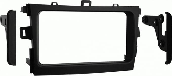 2-DIN radiopaneel Toyota Corolla 2009-2013 zwart (METRA)