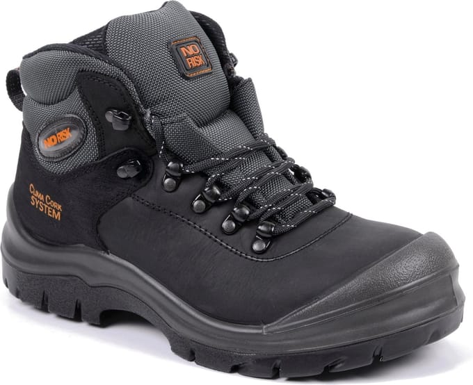 No Risk Blackrock Hoog S3 Zwart Werkschoenen Heren