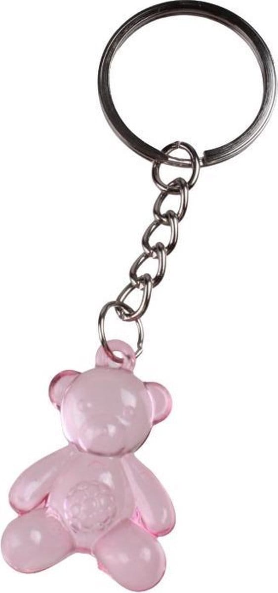 Lg-imports Sleutelhanger Beer 3,5 X 2,5 Cm Roze
