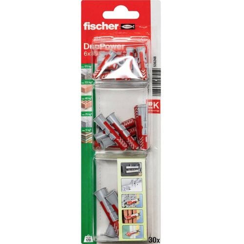 Fischer 536248 DuoPower 6,8,10 K NV Universele pluggen 1 set(s)