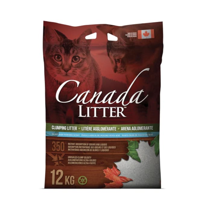 12kg Canada Litter Babypowder Scent kattenbakvulling