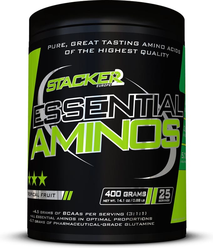 Stacker2 – Essential Aminos | 400 gram Tropical (Ephedra Vrij)