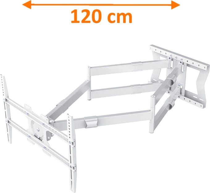 Cratos 120 cm Double 600 TV Beugel White