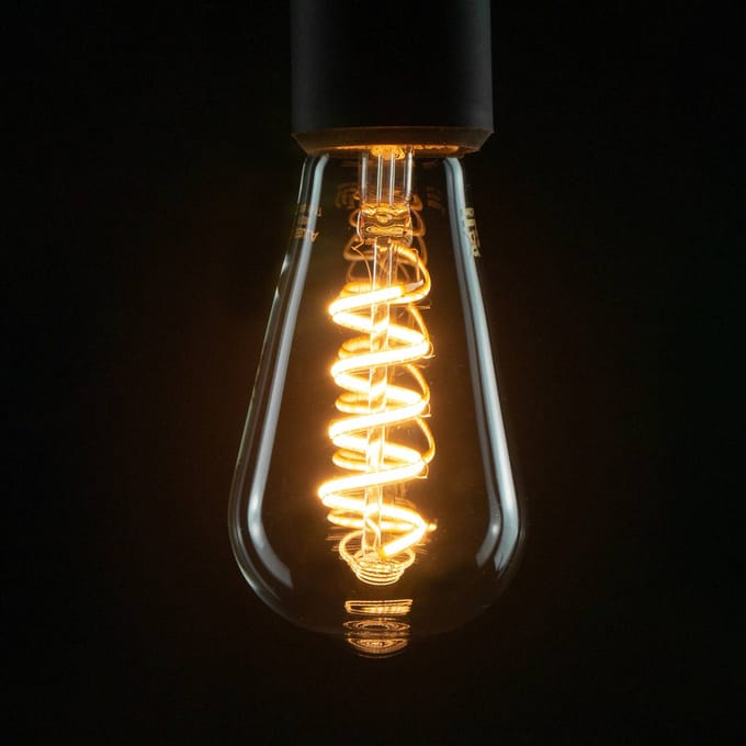 SEGULA LED lamp Rustika Curved E27 6W 1.900K
