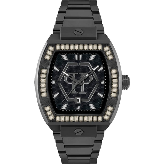 Philipp Plein Hexagon Phantom PWPUA1125 Horloge - Staal - Zwart - Ø 44 mm