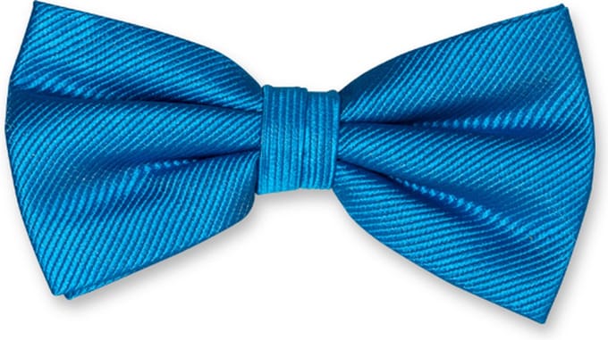 E.L. Cravatte Strik - Hardblauw - 100% Zijde Vlinderdas