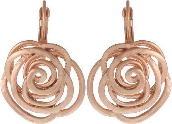 Behave - Oorbellen met bloemvorm hanger - Romantische stijl - 2,4 cm