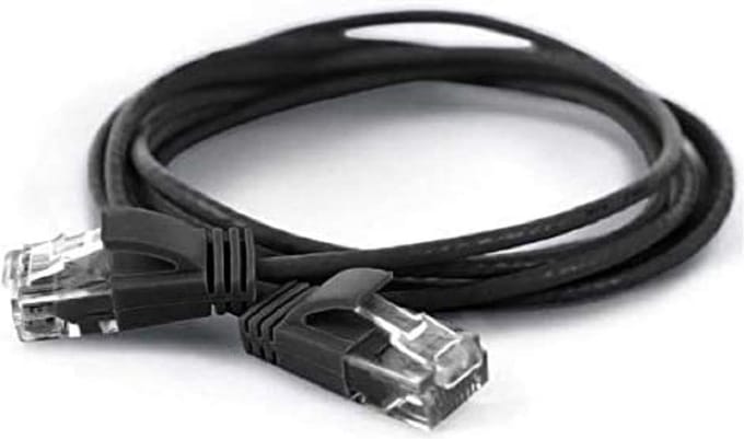 CAT6a UTP kabel 15 meter Zwart