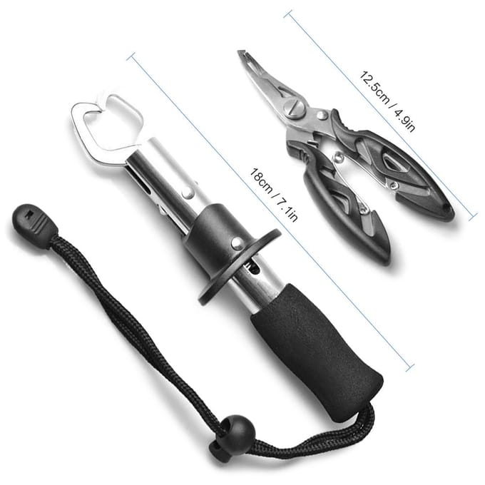 Vis Lip Gripper met Vis Tang Set Vis Controller Vis Grabber black