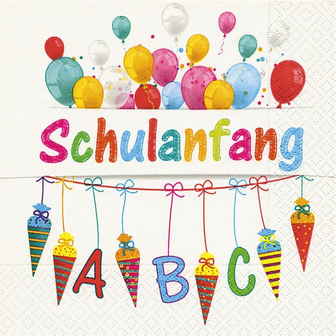 Servet "Begin van de school" - 20 stuks