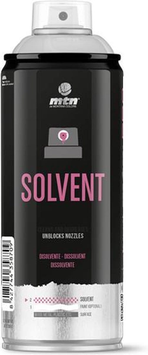 MTN Solvent Cap Cleaner 400ml - Spuitbus waarmee u het spuitmondje ontstopt