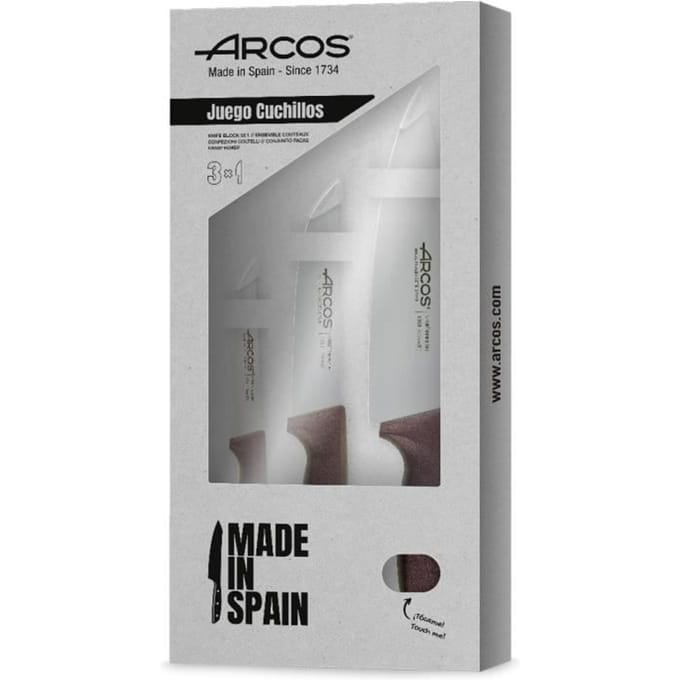 ARCOS Niza - Coffret 3 Couteaux de Cuisine (110, 150, 200 mm)