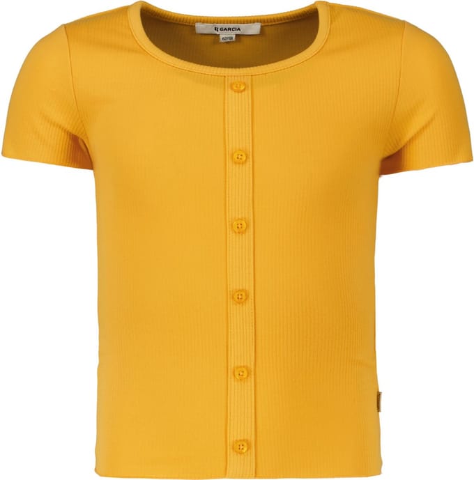 GARCIA Meisjes T-shirt Geel - Maat 176