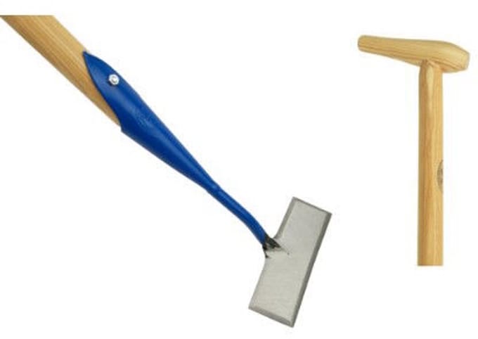 De Wit Rechthoekschoffel 14 cm met essen steel