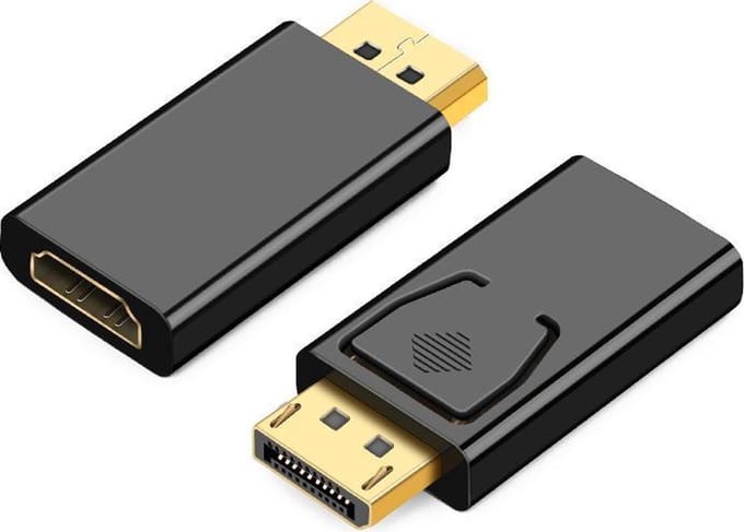 Heble® - Displayport naar HDMI Adapter - Plug & Play - Desktop & Laptops - Full HD - 1080p - Beamer & Projector