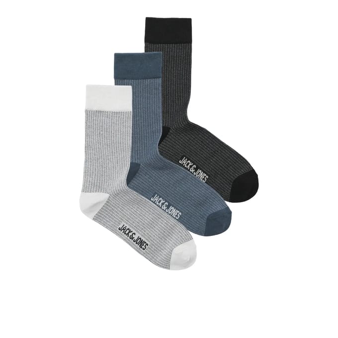JACK&JONES - JACBRYAN BIRD EYE SOCKS 3 PACK SN - Heren - Sokken