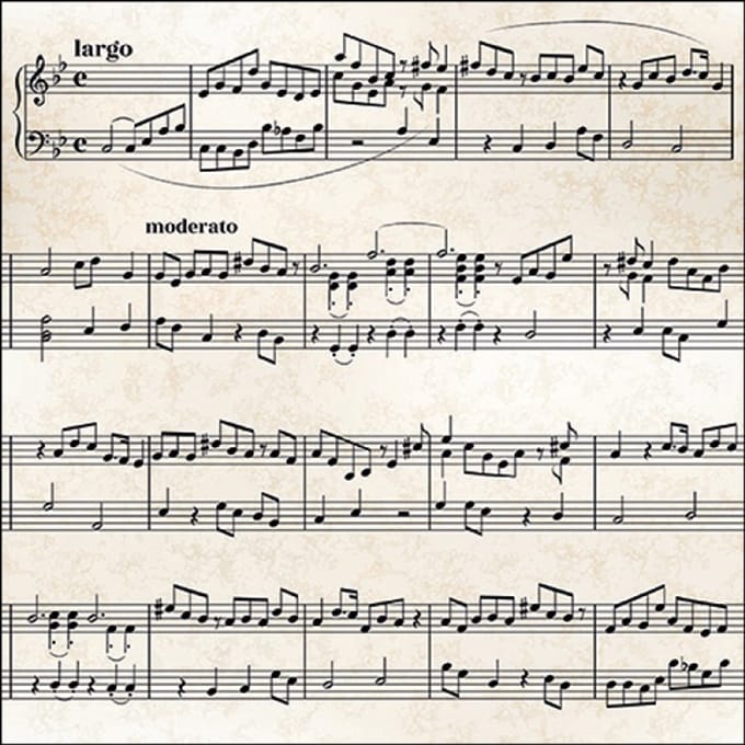 Ambiente - lunch servetten - Sheet music