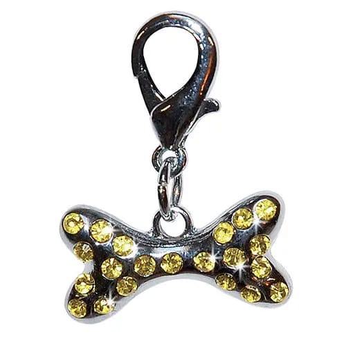 Halsband voor hond met strass bot Vivog