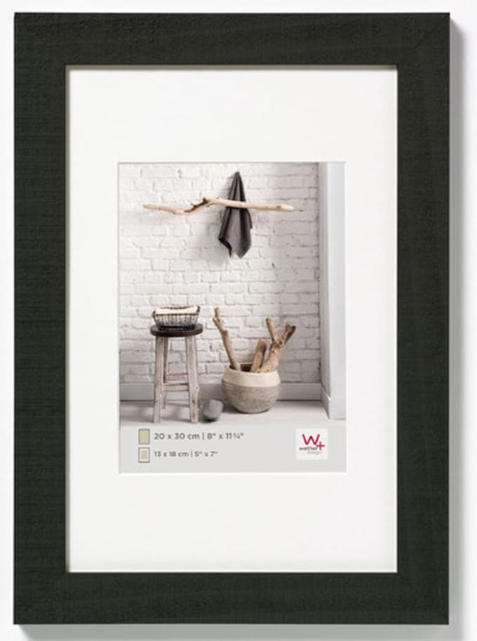 walther+ design HO040B Wissellijst Papierformaat: 30 x 40 cm Zwart