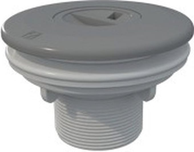 Stofzuigaansluiting ABS grijs 2" x 50mm - folie