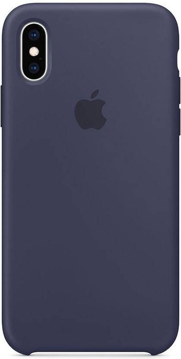 Apple - Siliconen Back Cover - iPhone XS - Blauw/Navy