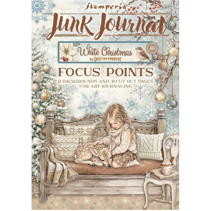 Stamperia A5 Junk Journal Focus Points "White Christmas"
