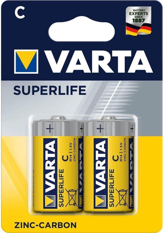Varta Superlife C Wegwerpbatterij Zink - carbon - 15stuks