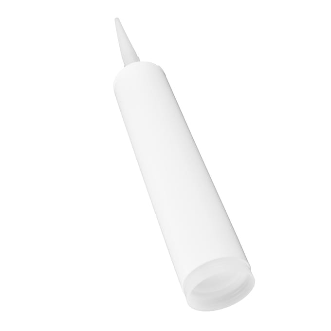 5 Sets Kit Spuitmond Dop voor Kitkoker 300ml PC Kit Afdichtmiddel Knijpdop voor Doe-het-zelf Constructie white