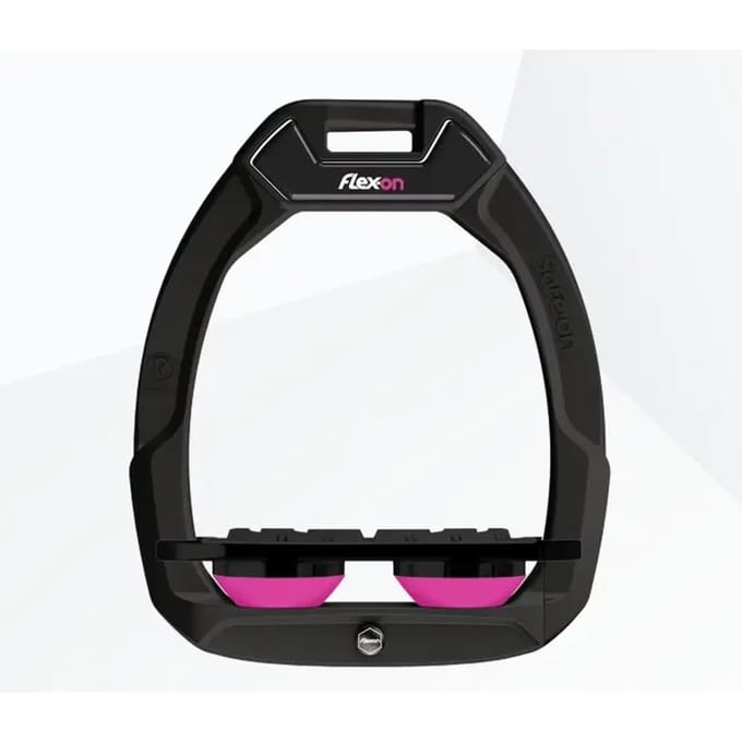 Veiligheidshaken Rijvoorbeeld Plat Grip Zwart/Zwart/Roze Flex-On Safe-On