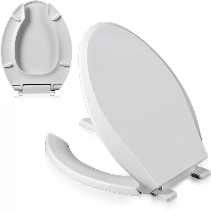 Toiletbril - WC Deksel - Comfortabel Gebruik - Softclose Mechanisme - 36 x 46 cm - Wit