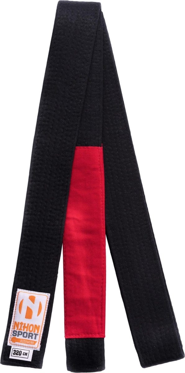 BJJ-banden Nihon voor volwassenen | Zwart (Maat: 320)