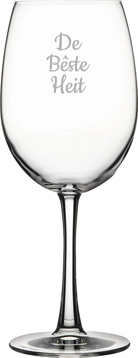 Gegraveerde Rode wijnglas 46cl De Bêste Heit