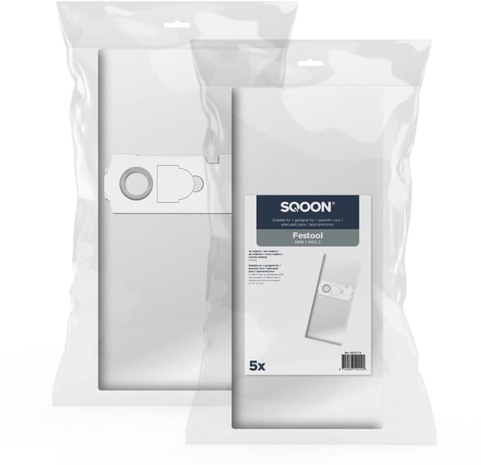 SQOON® Stofzuigerzakken - Geschikt voor Festool MINI / MIDI 2 (vanaf 2018)