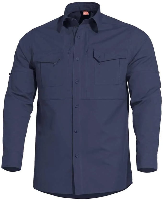 Pentagon Plato Tactic Overhemd Met Lange Mouwen Blauw L Man