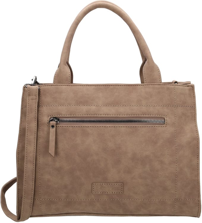 Beagles Cabrera Handtas Dames - Schoudertas met verstelbare schouderband - Tas van Imitatieleder - Taupe