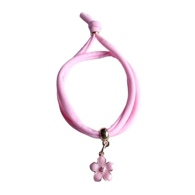 2 Love it Daisy - Armband - Lengte: 40 cm - Verstelbaar in maat - Elastisch - Roze